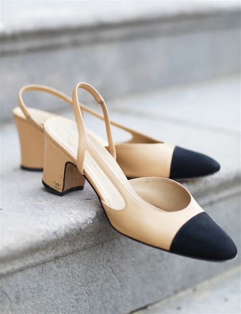 chanel coco slingback pumps